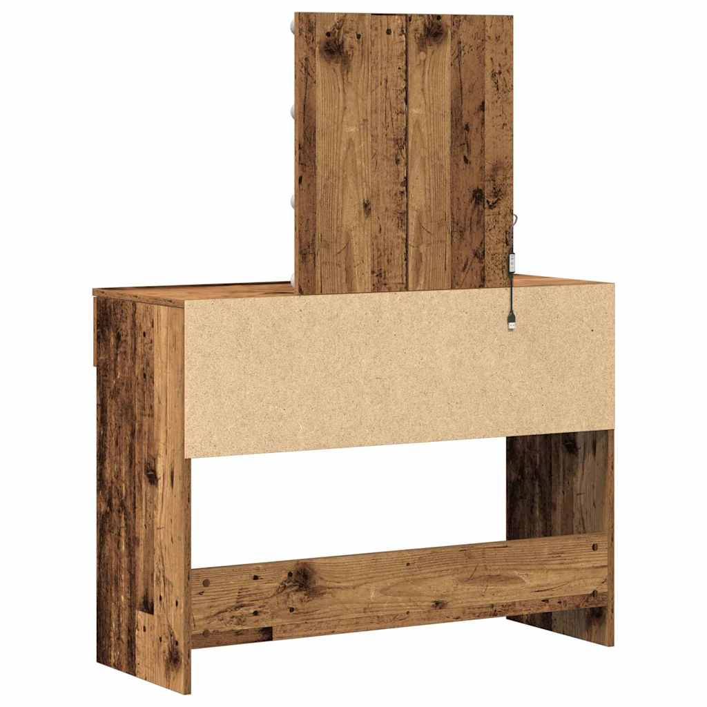 Dressing Table 100 X 40 X 130 Cm Engineered Wood