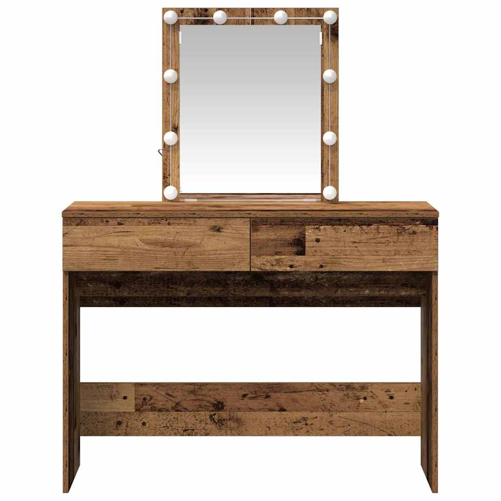 Dressing Table 100 X 40 X 130 Cm Engineered Wood