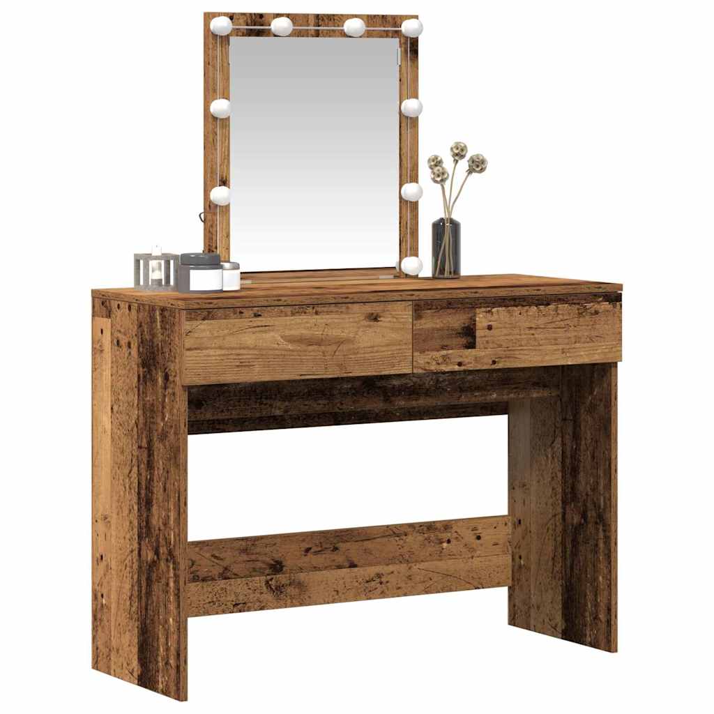 Dressing Table 100 X 40 X 130 Cm Engineered Wood