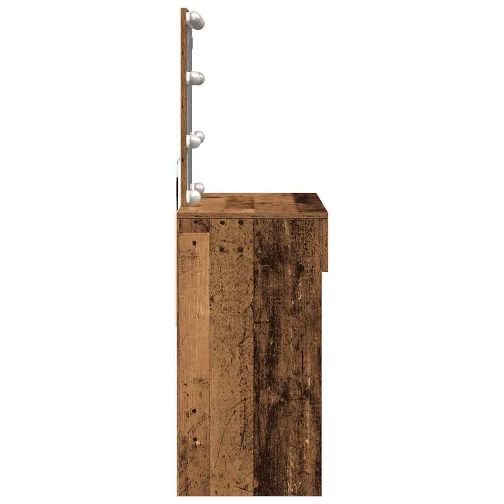 Dressing Table 100 X 40 X 130 Cm Engineered Wood