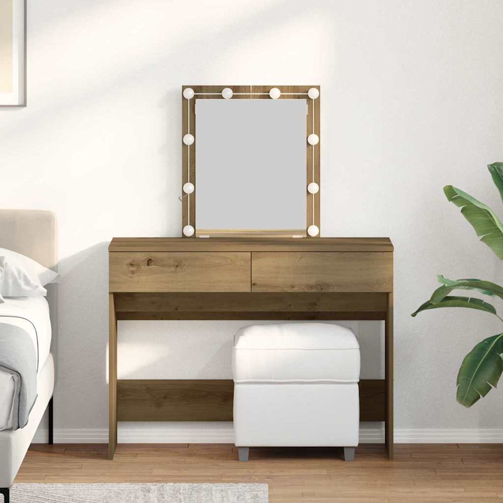 Dressing Table 100 X 40 X 130 Cm Engineered Wood