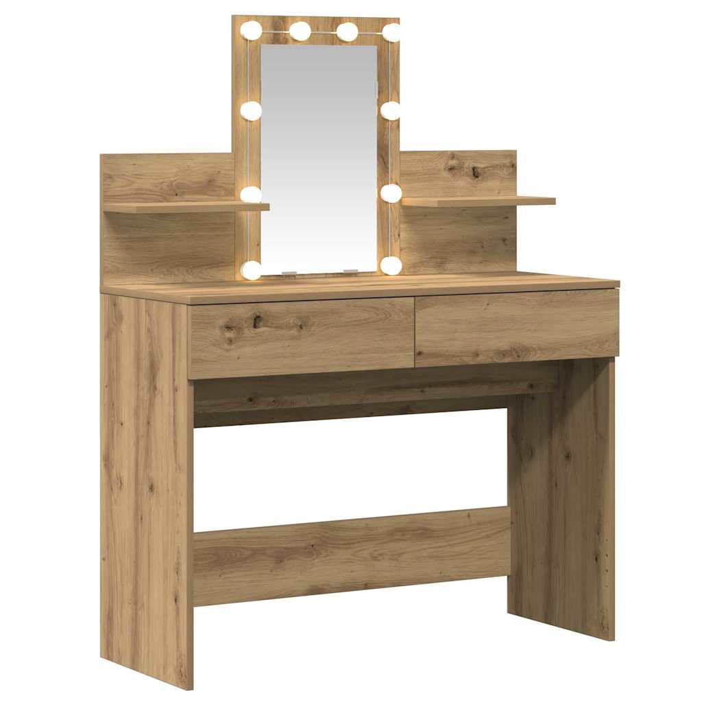 Dressing Table 100 X 40 X 130 Cm Engineered Wood