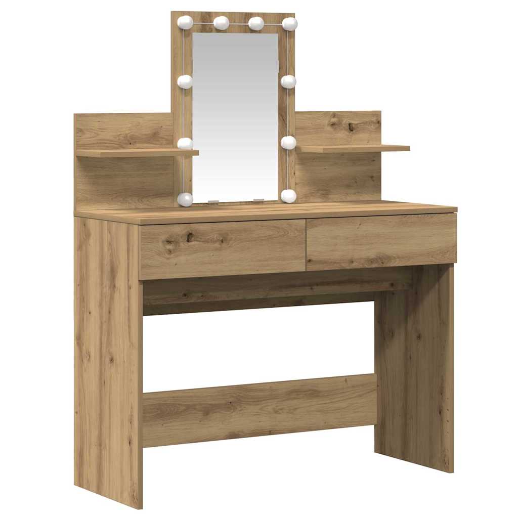 Dressing Table 100 X 40 X 130 Cm Engineered Wood