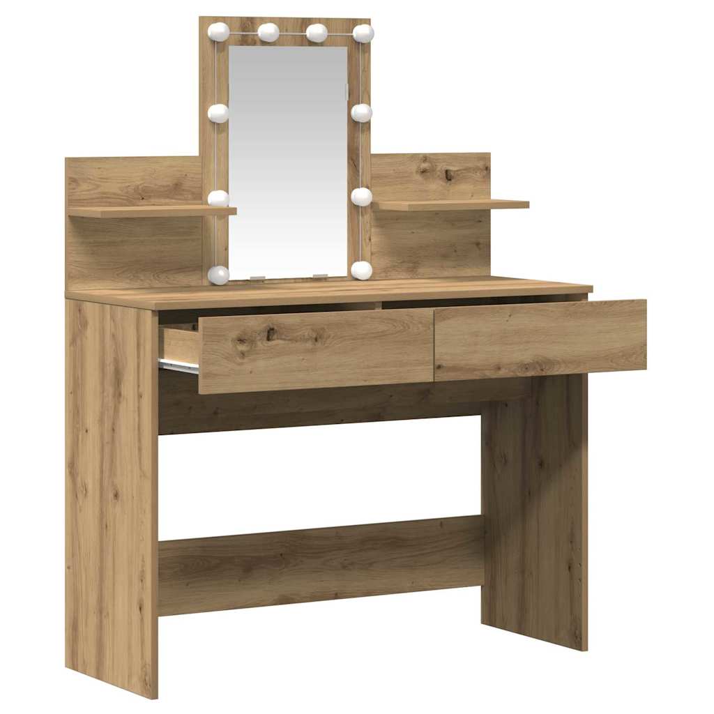 Dressing Table 100 X 40 X 130 Cm Engineered Wood