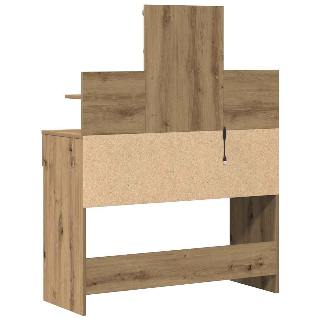 Dressing Table 100 X 40 X 130 Cm Engineered Wood