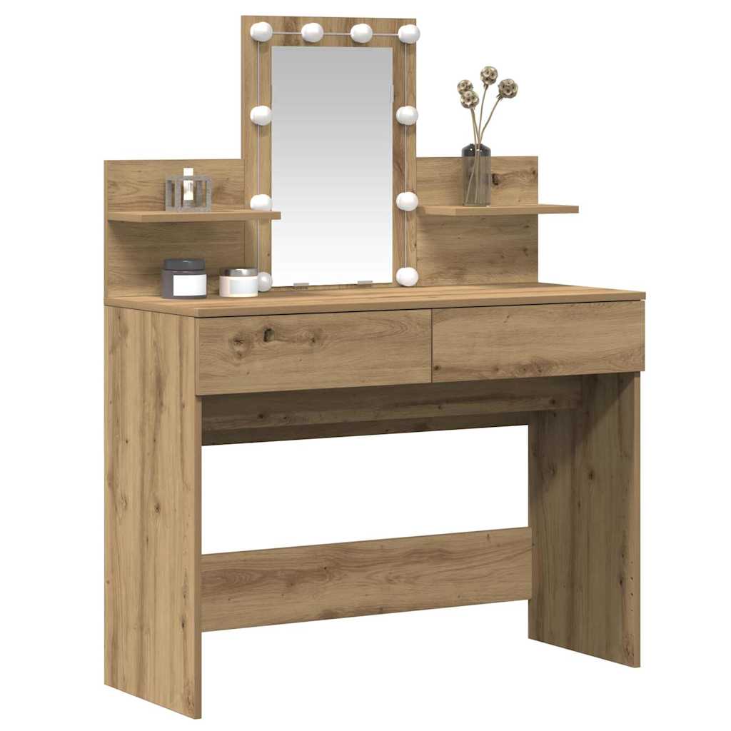 Dressing Table 100 X 40 X 130 Cm Engineered Wood