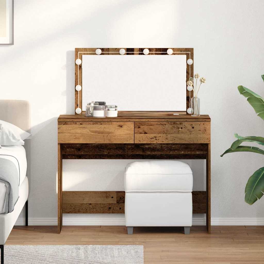 Dressing Table 100 X 40 X 120 Cm Engineered Wood