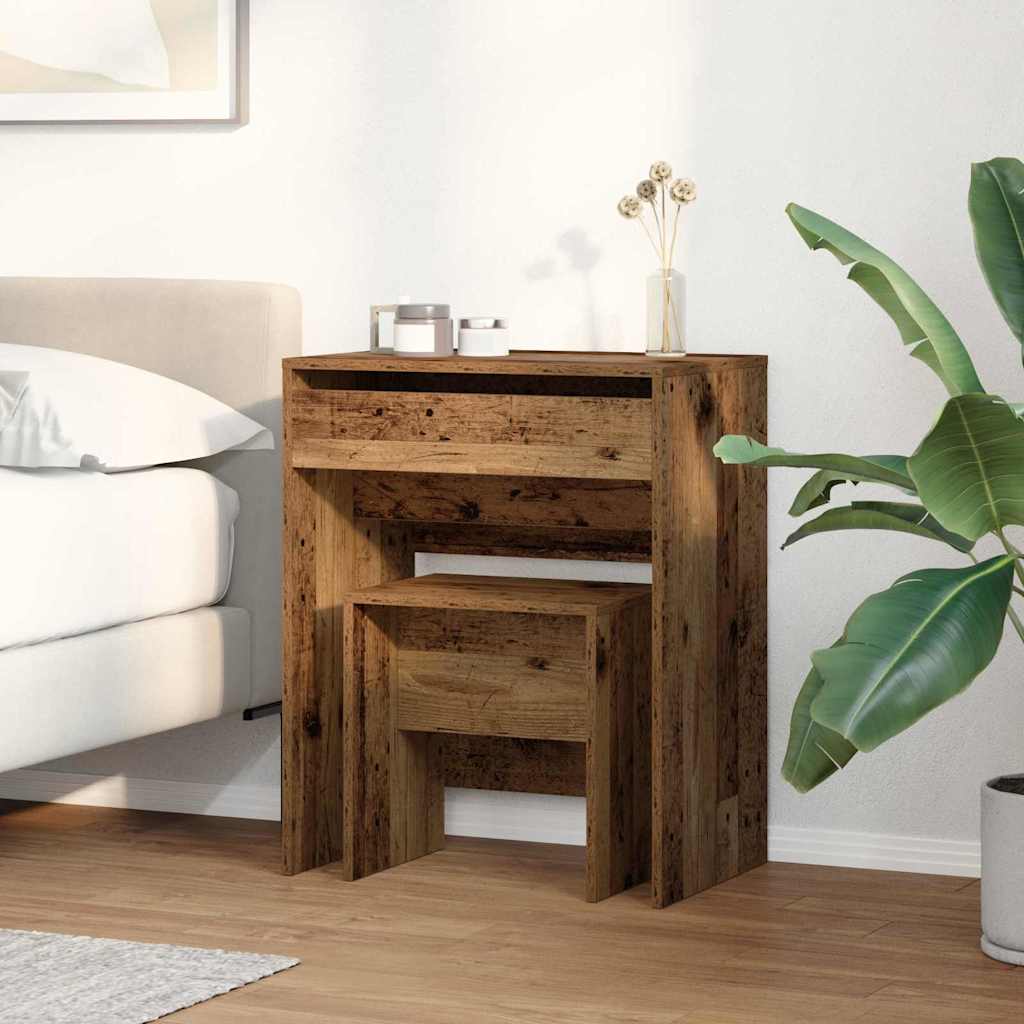 Dressing Table 60 X 40 X 75 Cm Engineered Wood