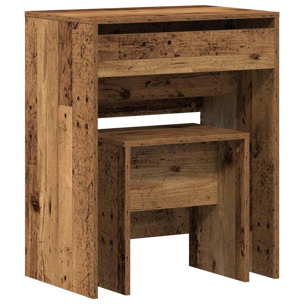 Dressing Table 60 X 40 X 75 Cm Engineered Wood