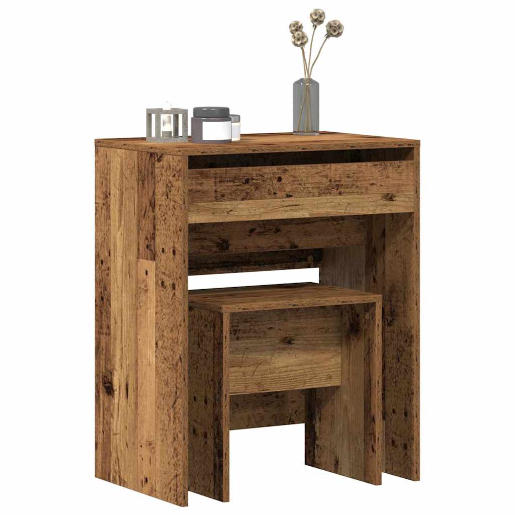 Dressing Table 60 X 40 X 75 Cm Engineered Wood