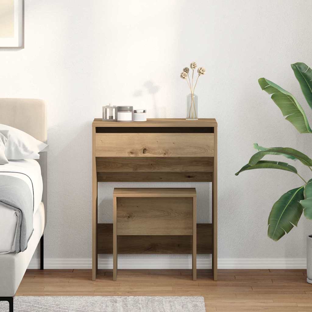 Dressing Table 60 X 40 X 75 Cm Engineered Wood