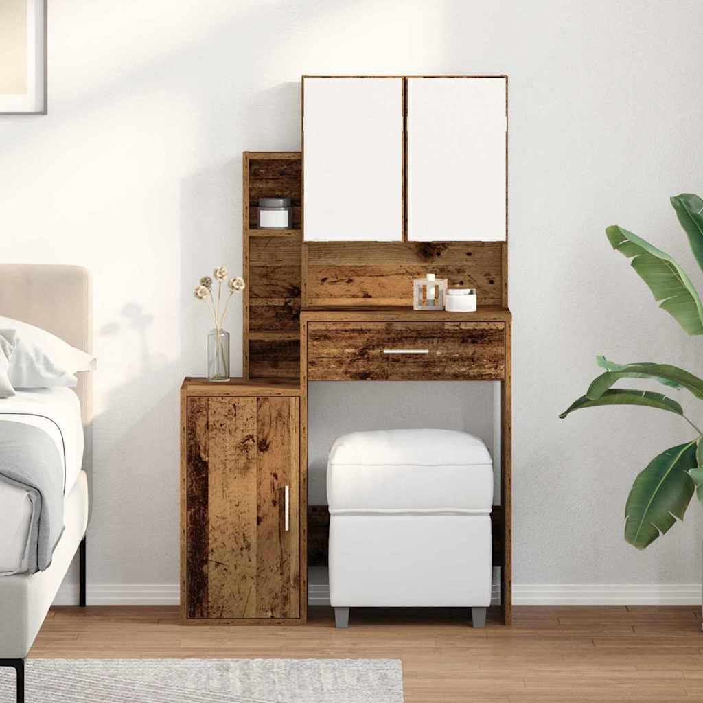 Dressing Table 80 X 35 X 132 Cm Engineered Wood