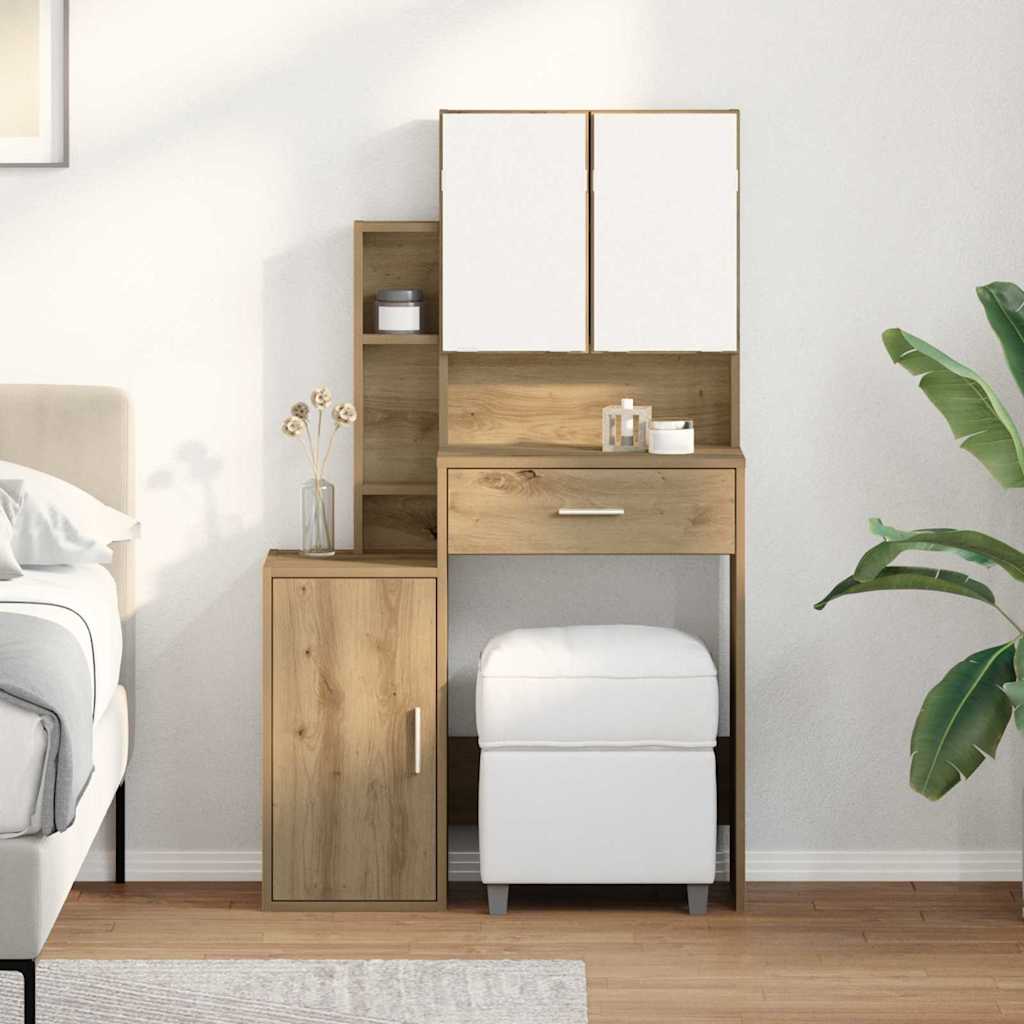 Dressing Table 80 X 35 X 132 Cm Engineered Wood