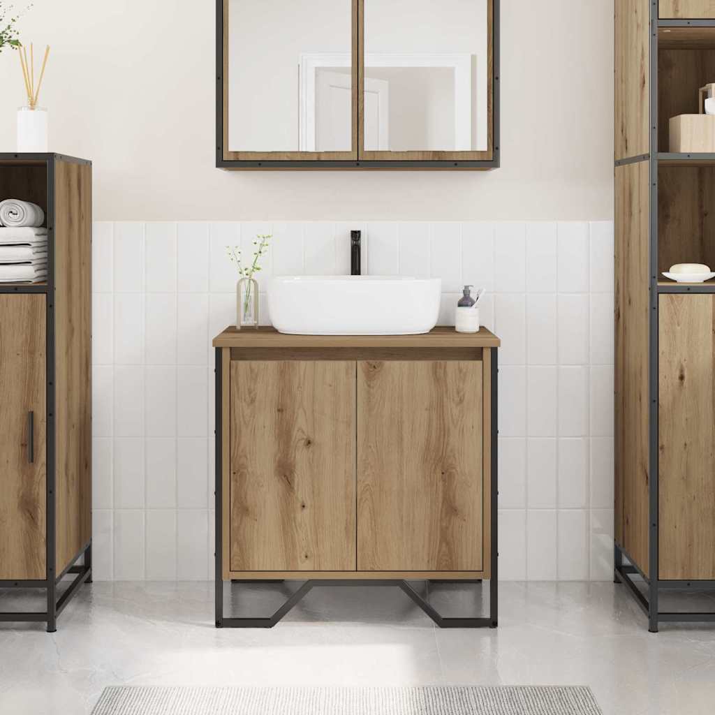 Bathroom Sink Cabinet 60X35X60 Cm Engineered Wood
