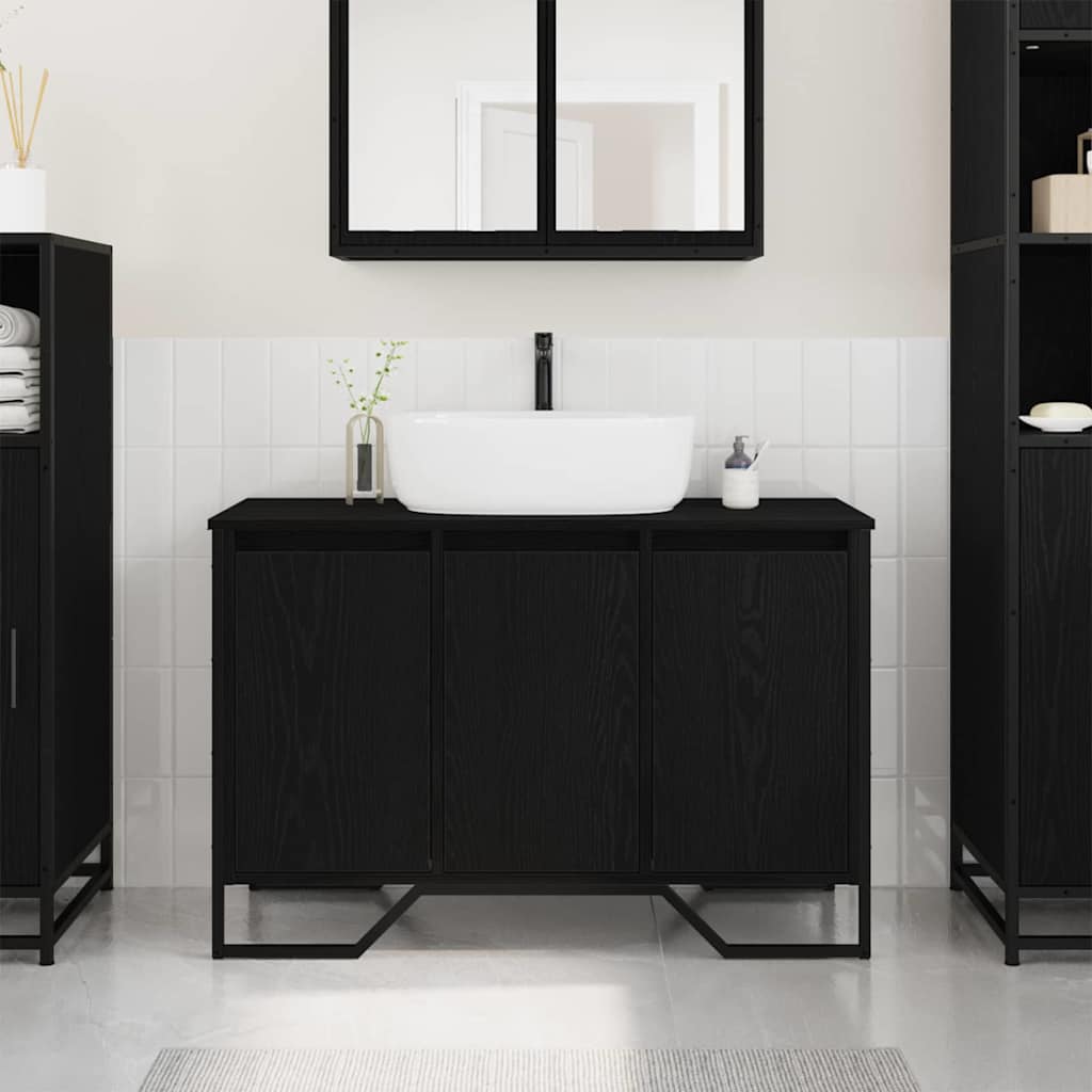 Bathroom Sink Cabinet 91X35X60 Cm Engineered Wood