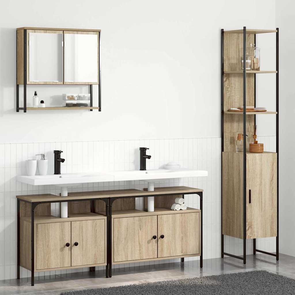 Bathroom Furniture Set 4 Pcs 33 X 33 X 185.5 Cm