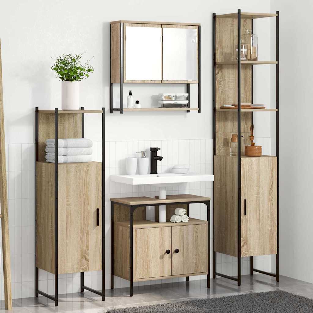 Bathroom Furniture Set 4 Pcs 33 X 33 X 185.5 Cm