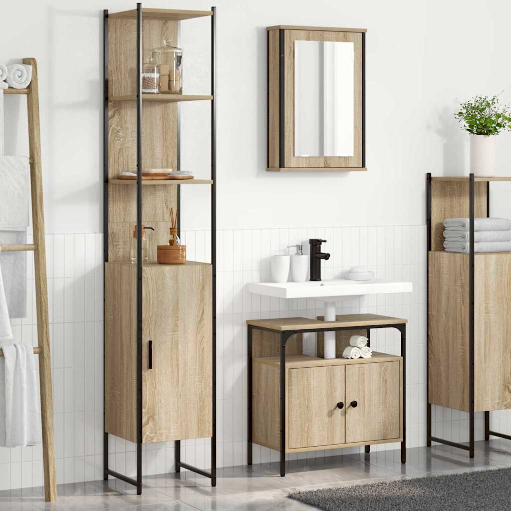 Bathroom Furniture Set 3 Pcs 33 X 33 X 185.5 Cm