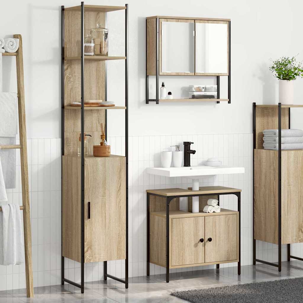 Bathroom Furniture Set 3 Pcs 33 X 33 X 185.5 Cm
