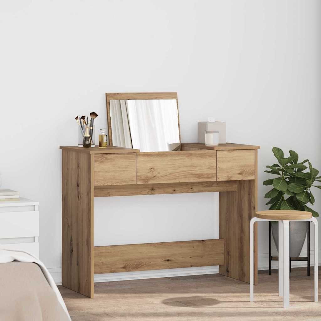 Dressing Table With Mirror 100X45X76 Cm