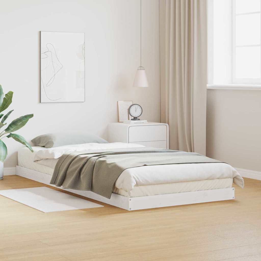 Bed Frame Without Mattress Double Solid Wood Pine