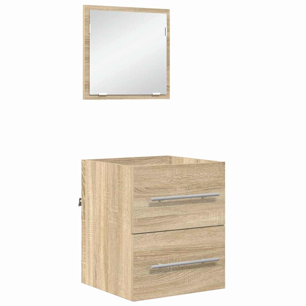 Bathroom Cabinet With Drawer 41 X 38.5 X 48 Cm Engineered Wood