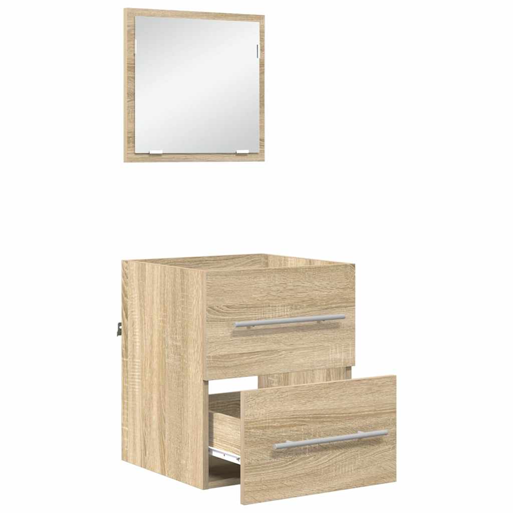 Bathroom Cabinet With Drawer 41 X 38.5 X 48 Cm Engineered Wood