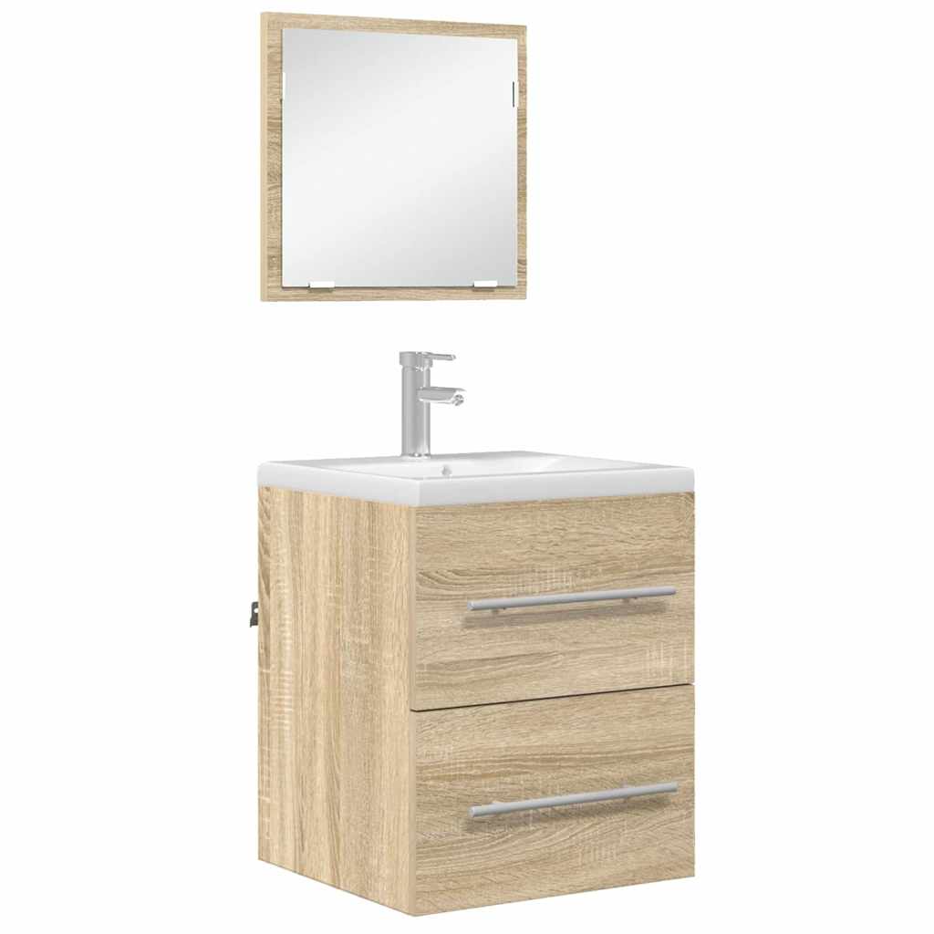Bathroom Cabinet With Drawer 41 X 38.5 X 48 Cm Engineered Wood