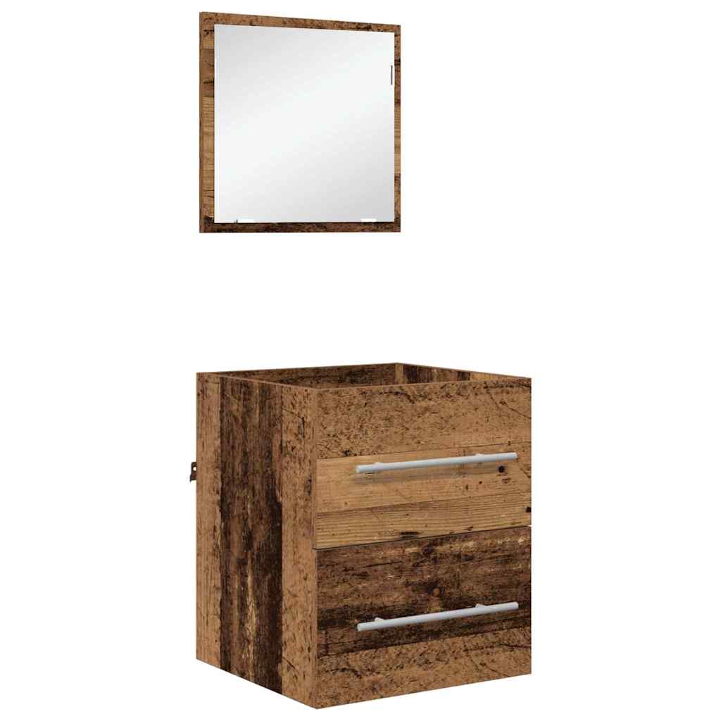 Bathroom Cabinet With Drawer 41 X 38.5 X 48 Cm Engineered Wood