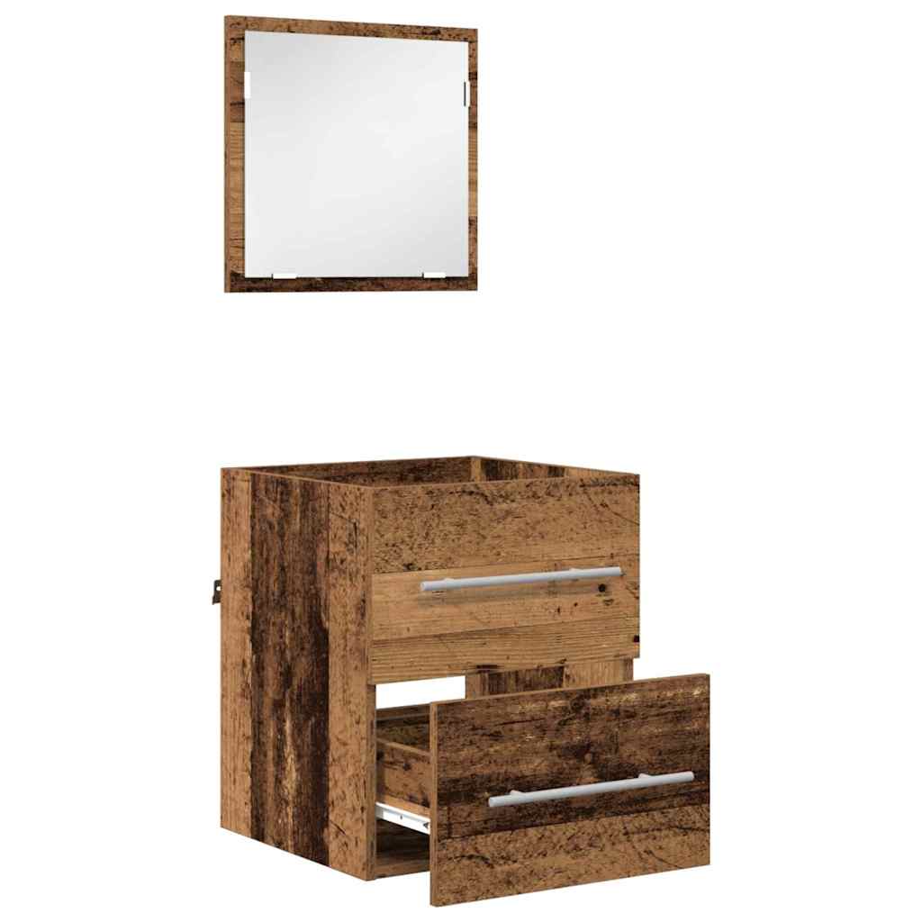 Bathroom Cabinet With Drawer 41 X 38.5 X 48 Cm Engineered Wood