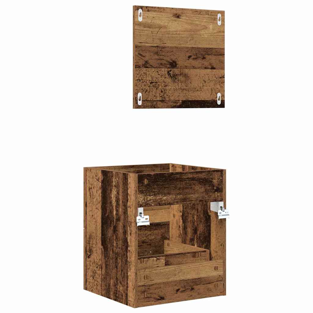 Bathroom Cabinet With Drawer 41 X 38.5 X 48 Cm Engineered Wood