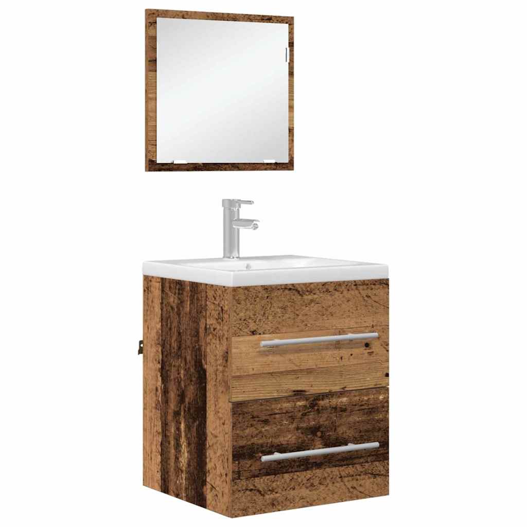 Bathroom Cabinet With Drawer 41 X 38.5 X 48 Cm Engineered Wood