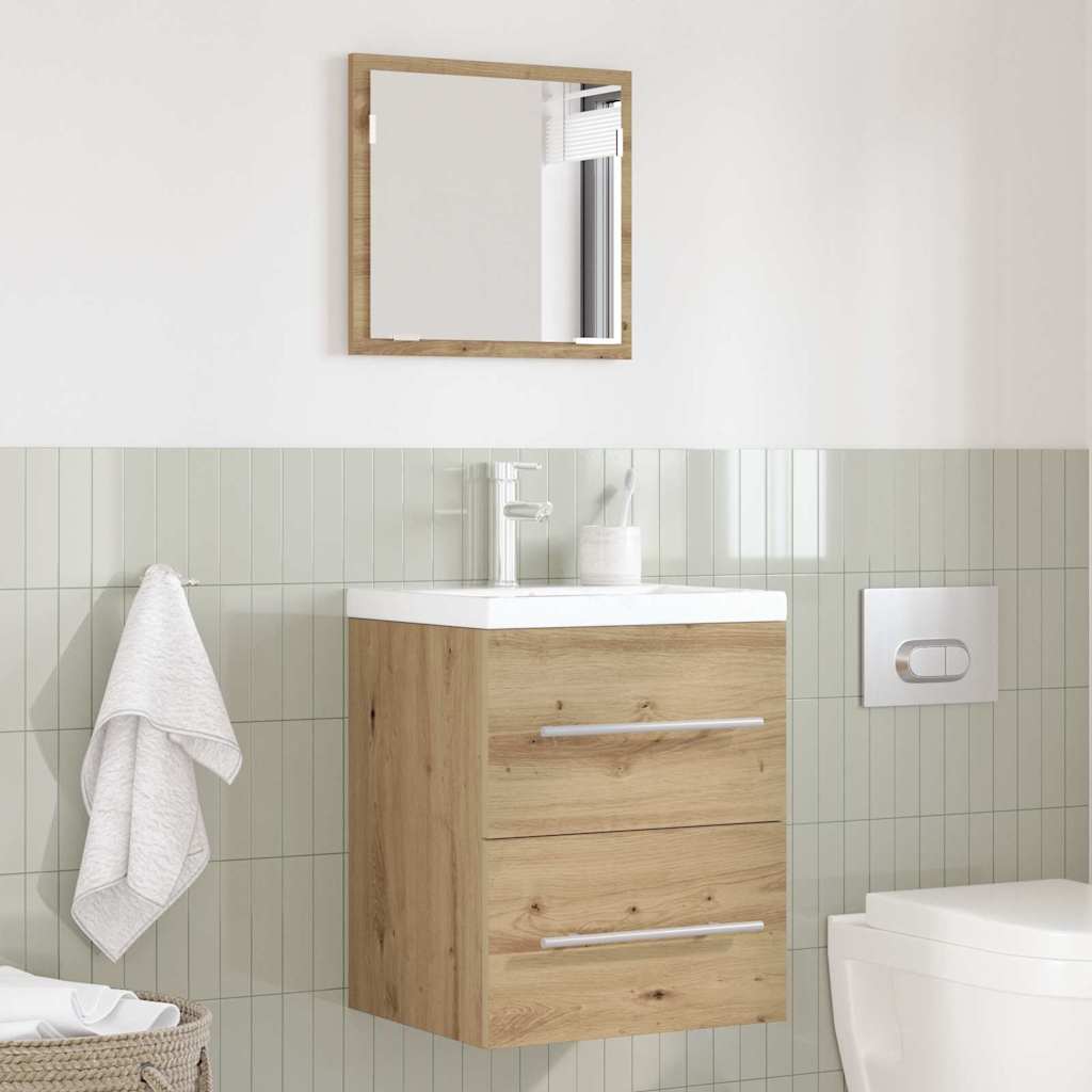 Bathroom Cabinet With Drawer 41 X 38.5 X 48 Cm Engineered Wood