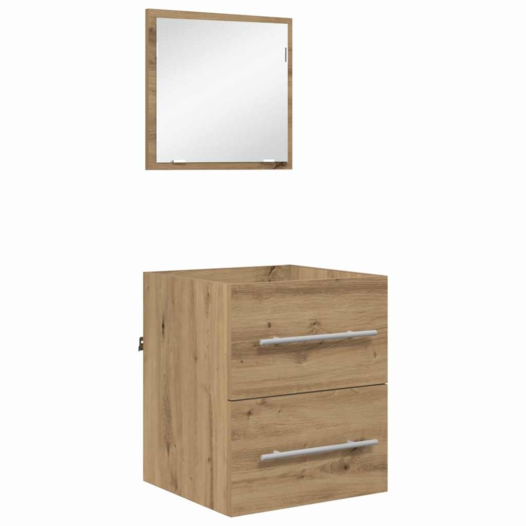 Bathroom Cabinet With Drawer 41 X 38.5 X 48 Cm Engineered Wood