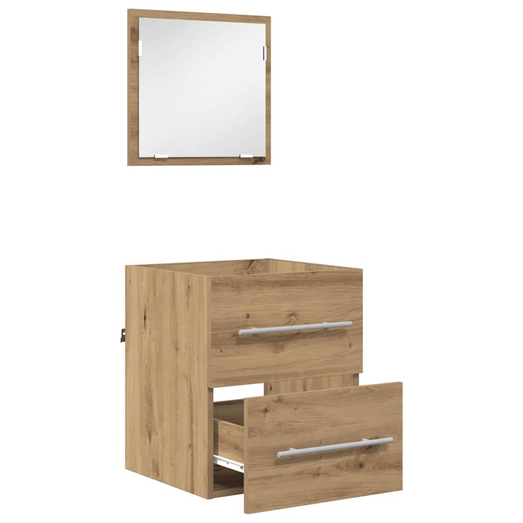 Bathroom Cabinet With Drawer 41 X 38.5 X 48 Cm Engineered Wood