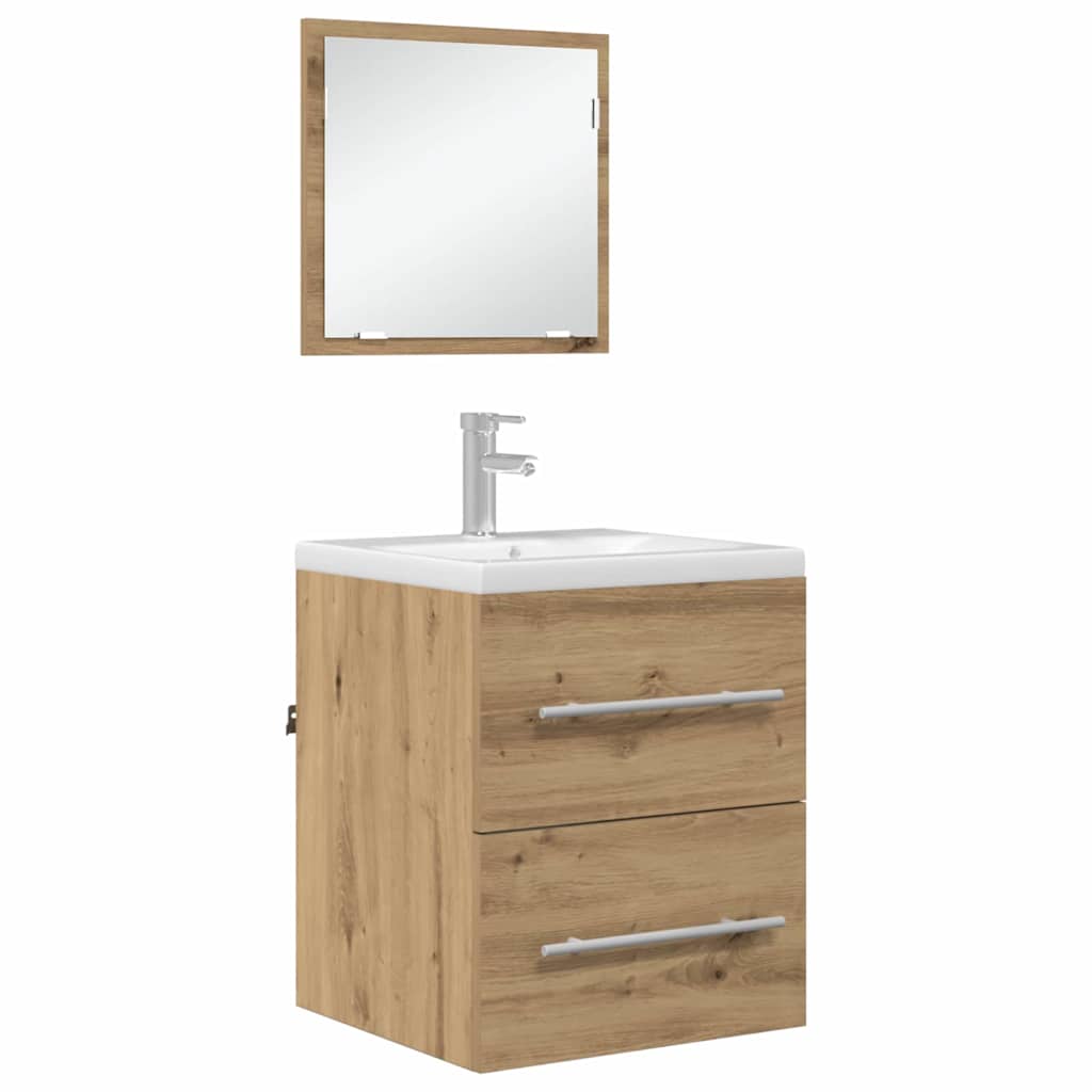 Bathroom Cabinet With Drawer 41 X 38.5 X 48 Cm Engineered Wood