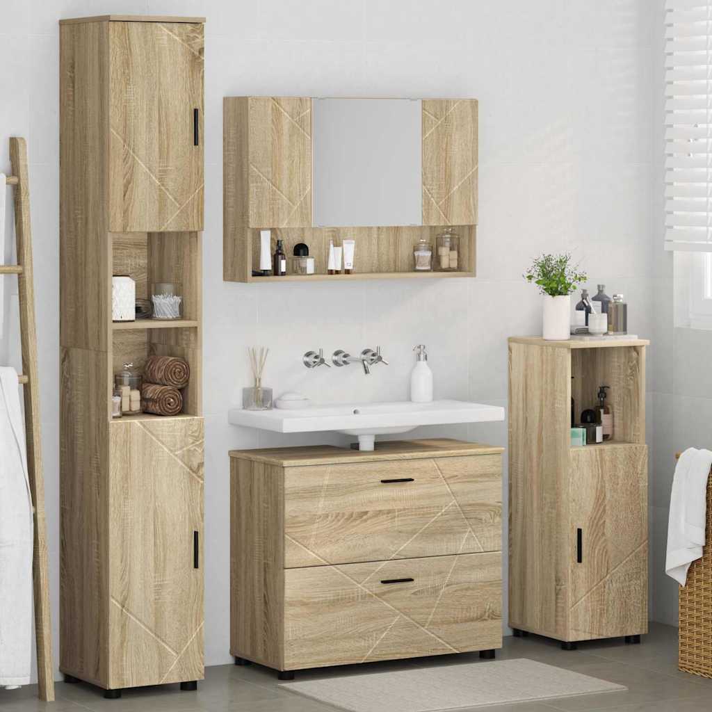 Bathroom Furniture Set 4 Pcs 30 X 35 X 192 Cm