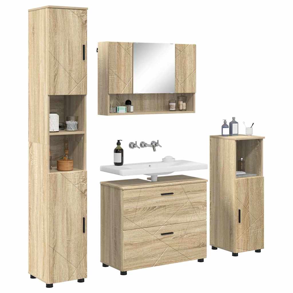 Bathroom Furniture Set 4 Pcs 30 X 35 X 192 Cm