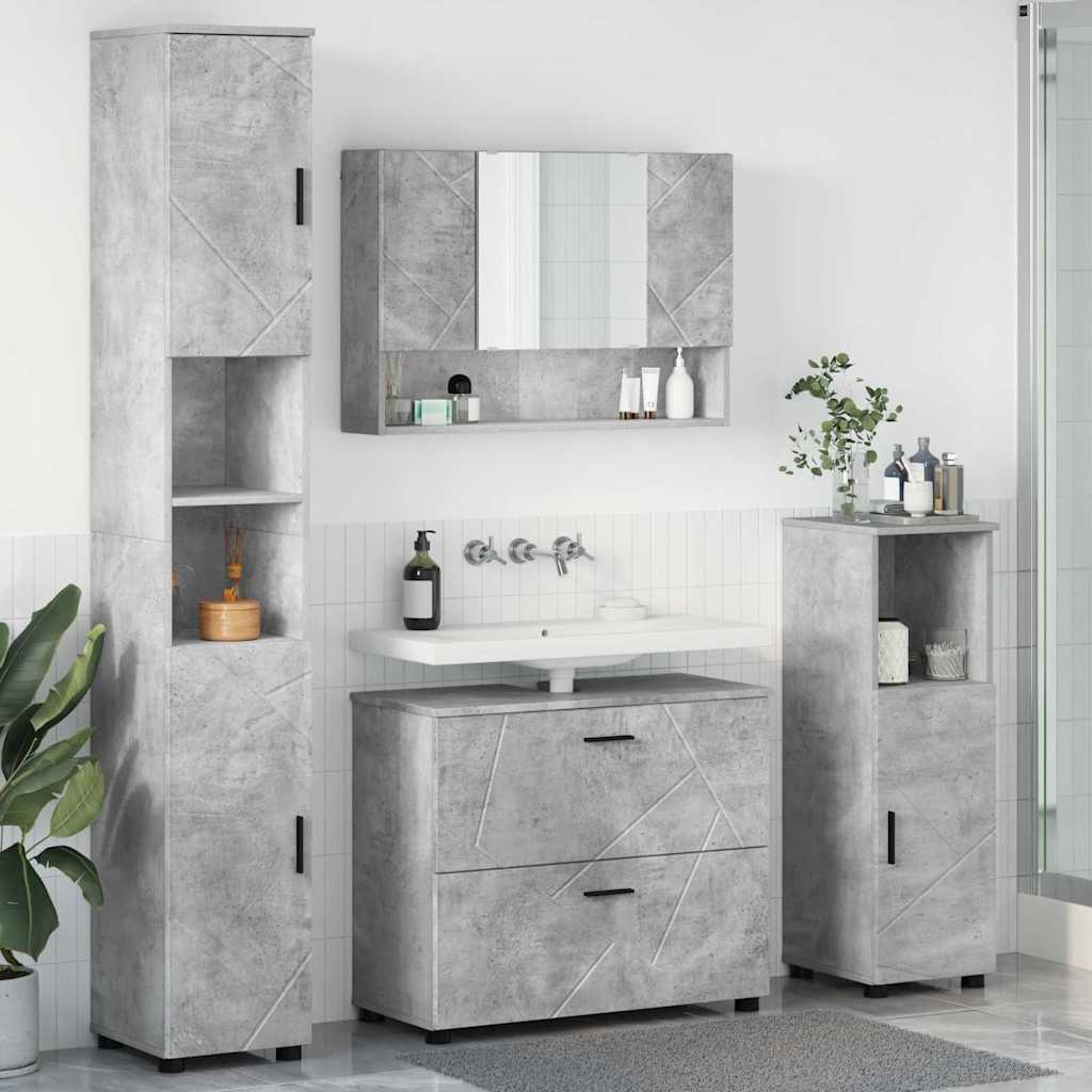 Bathroom Furniture Set 4 Pcs 30 X 35 X 192 Cm