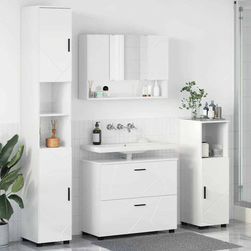 Bathroom Furniture Set 4 Pcs 30 X 35 X 192 Cm