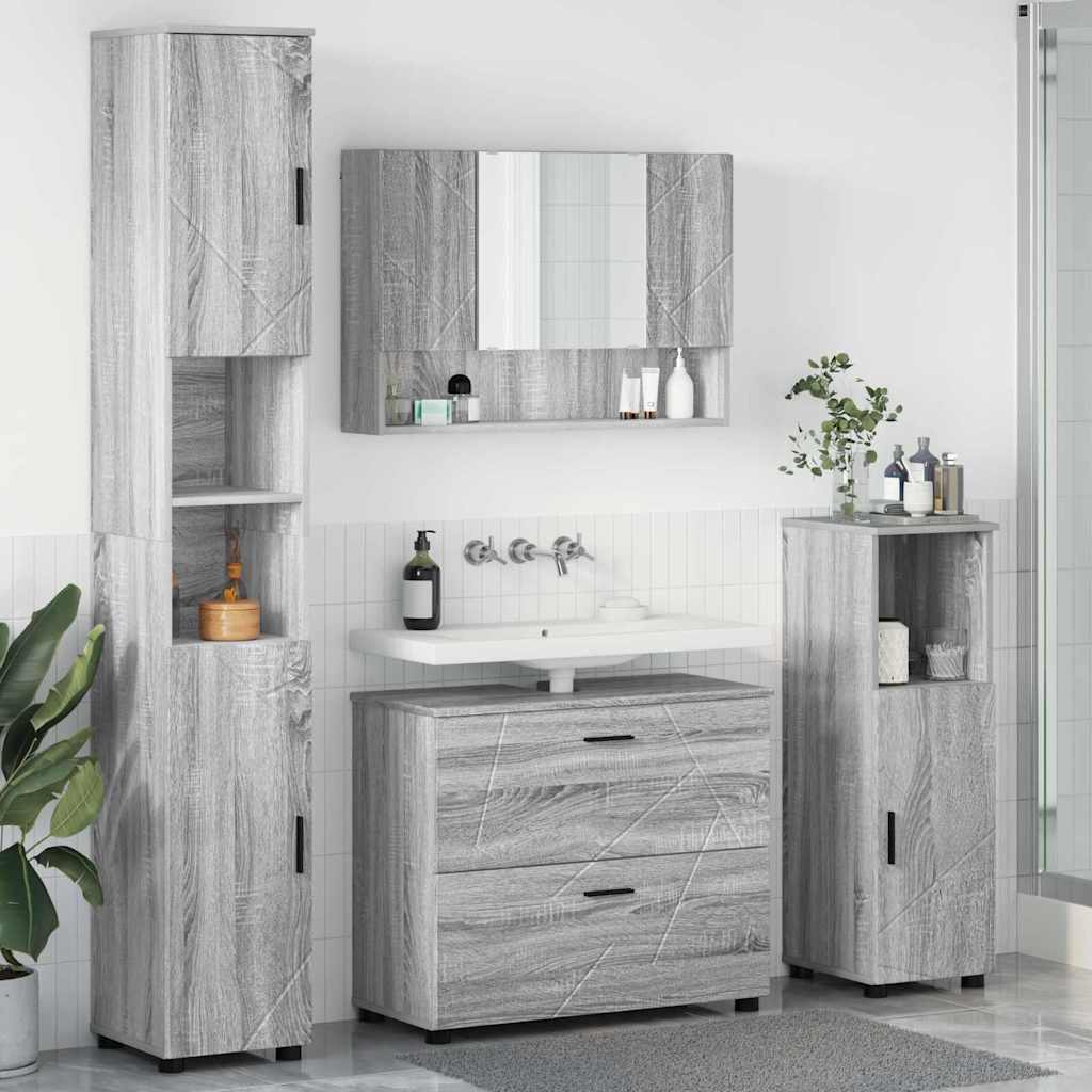 Bathroom Furniture Set 4 Pcs 30 X 35 X 192 Cm