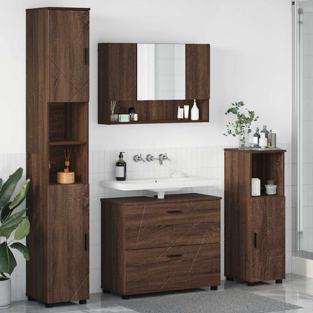 Bathroom Furniture Set 4 Pcs 30 X 35 X 192 Cm