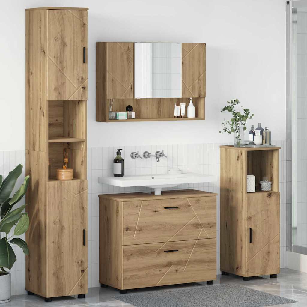 Bathroom Furniture Set 4 Pcs 30 X 35 X 192 Cm