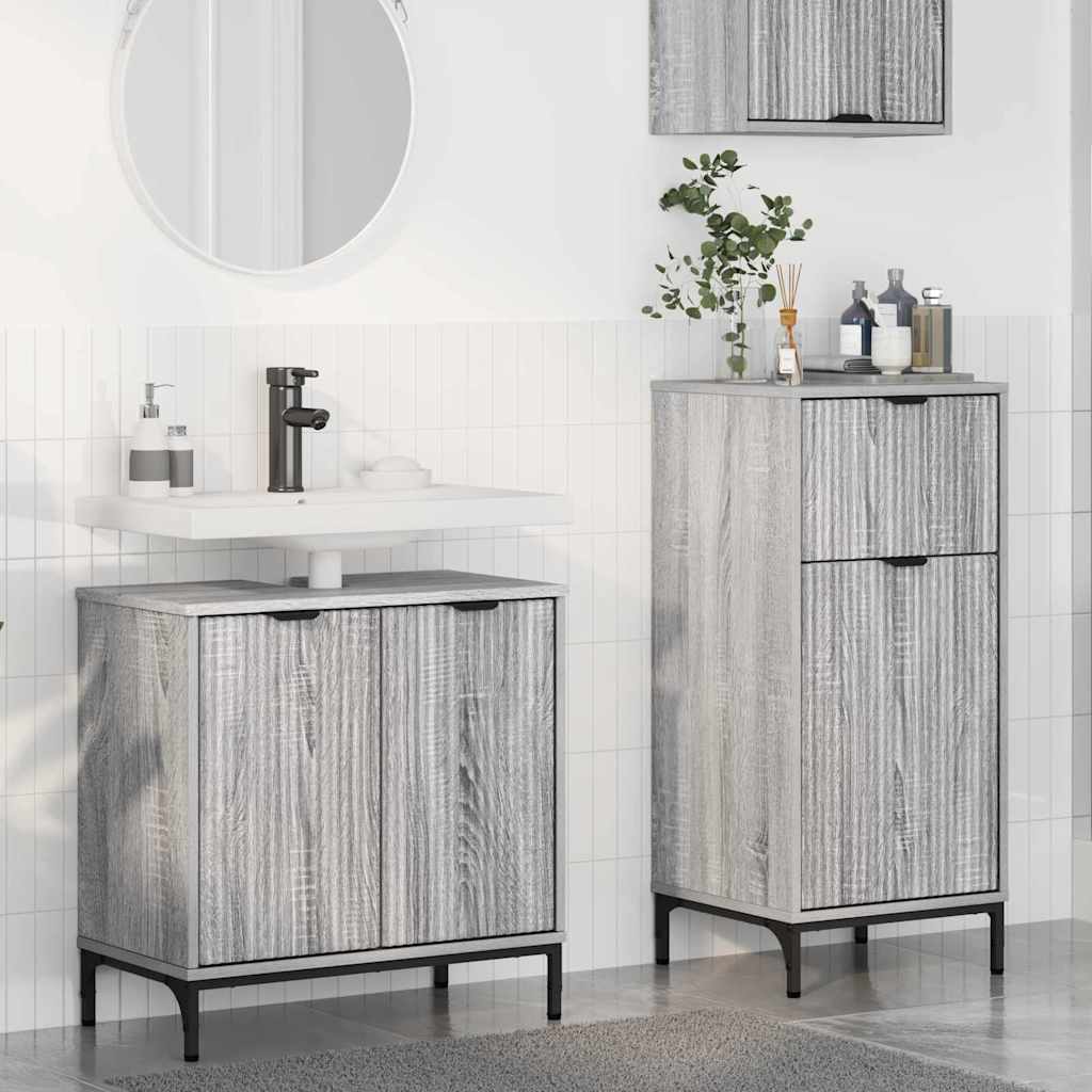 Bathroom Furniture Set With Shelf 2 Pcs 39.5 X 36 X 88 Cm