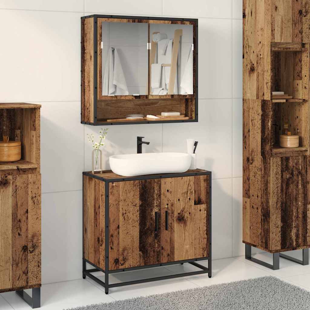 Bathroom Sink Cabinet 65X33X60 Cm Engineered Wood