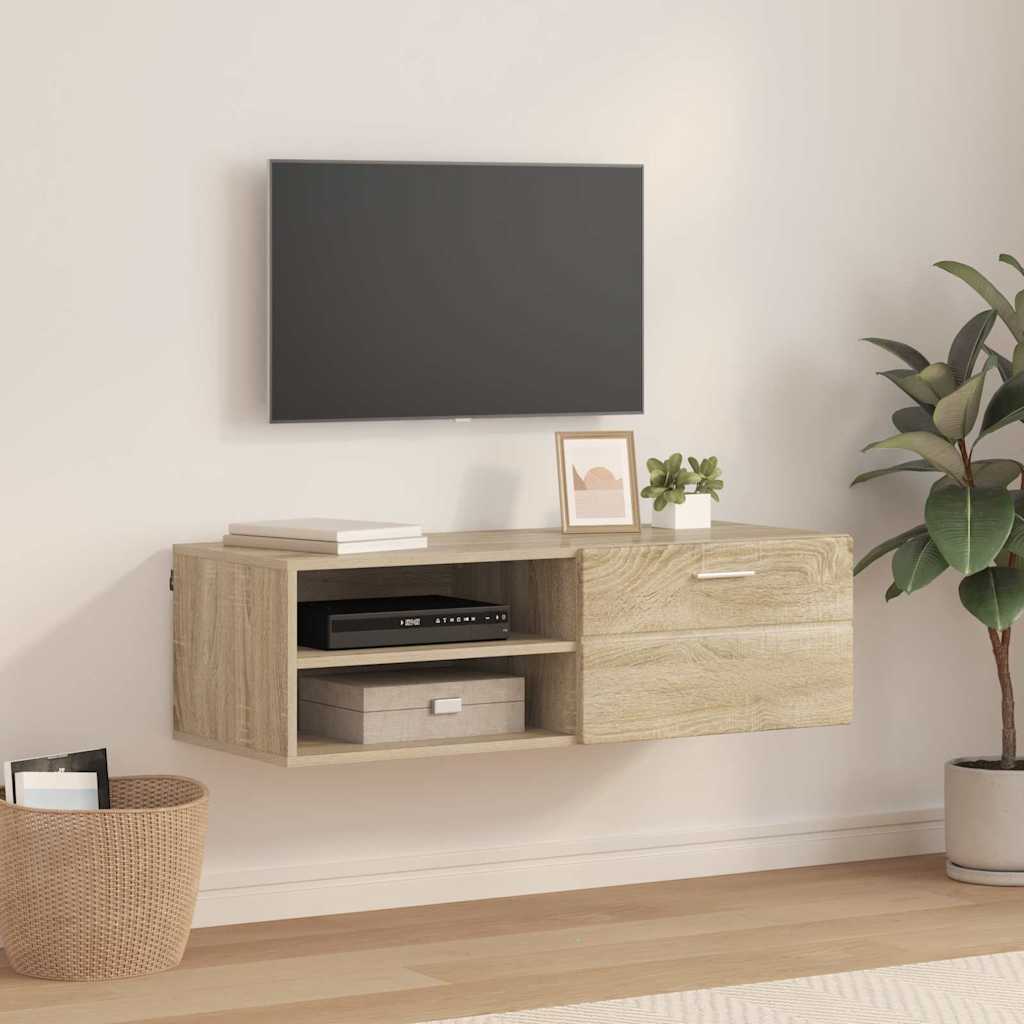Tv Cabinet With Drawer 100.5 X 39 X 30 Cm Engineered Wood