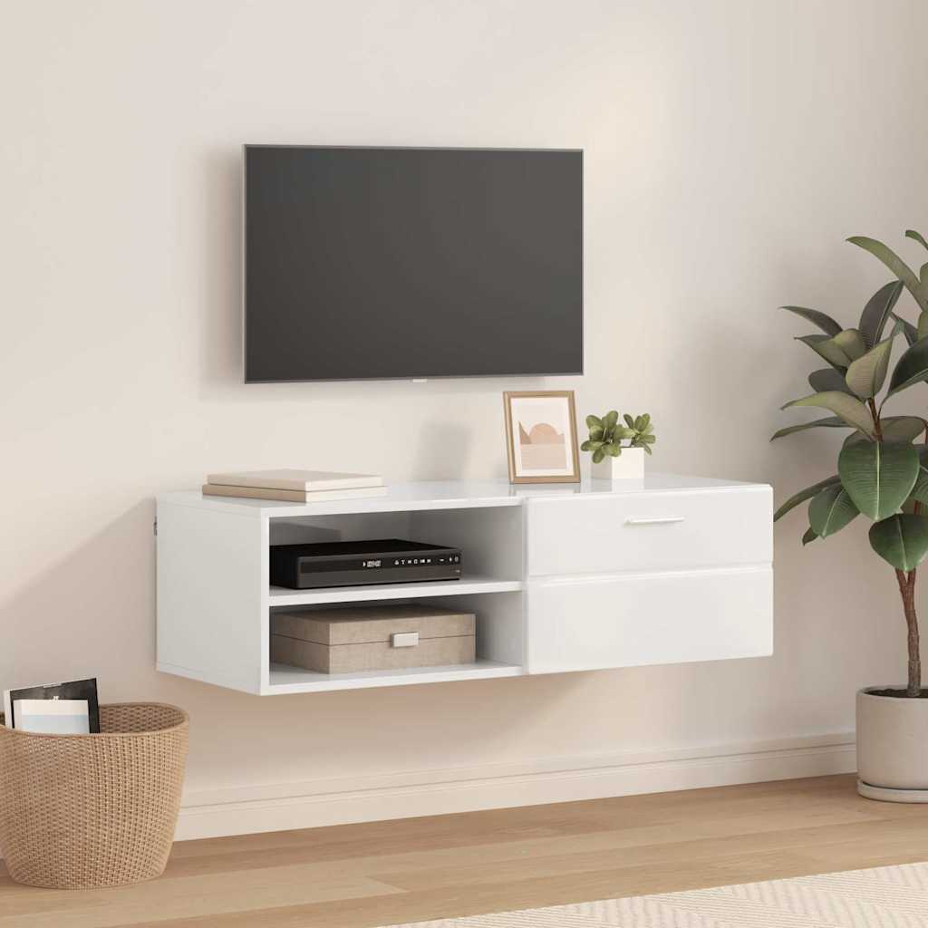 Tv Cabinet With Drawer 100.5 X 39 X 30 Cm Engineered Wood