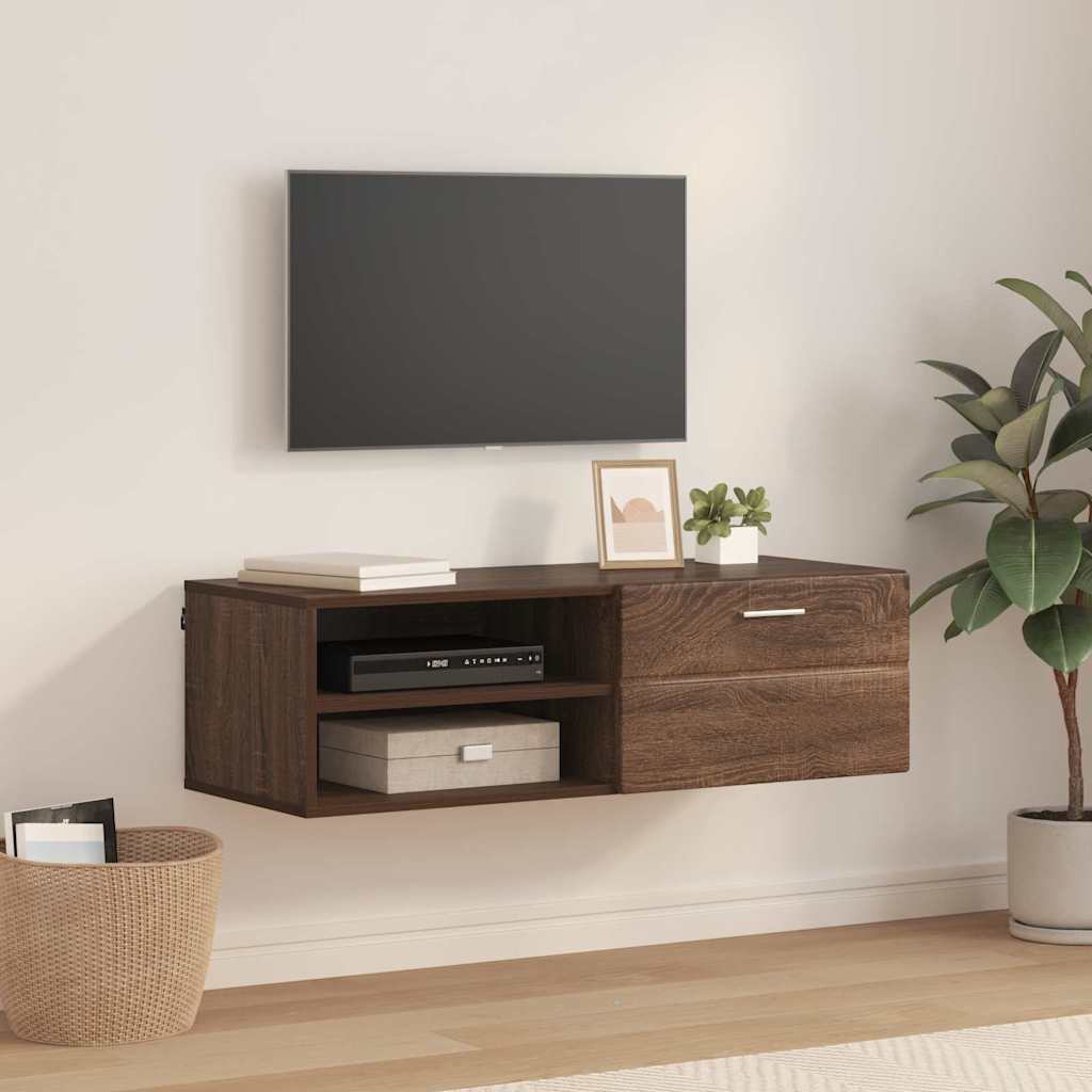 Tv Cabinet With Drawer 100.5 X 39 X 30 Cm Engineered Wood