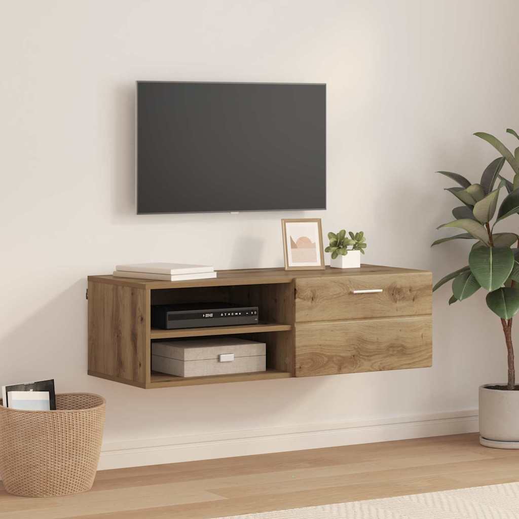 Tv Cabinet With Drawer 100.5 X 39 X 30 Cm Engineered Wood