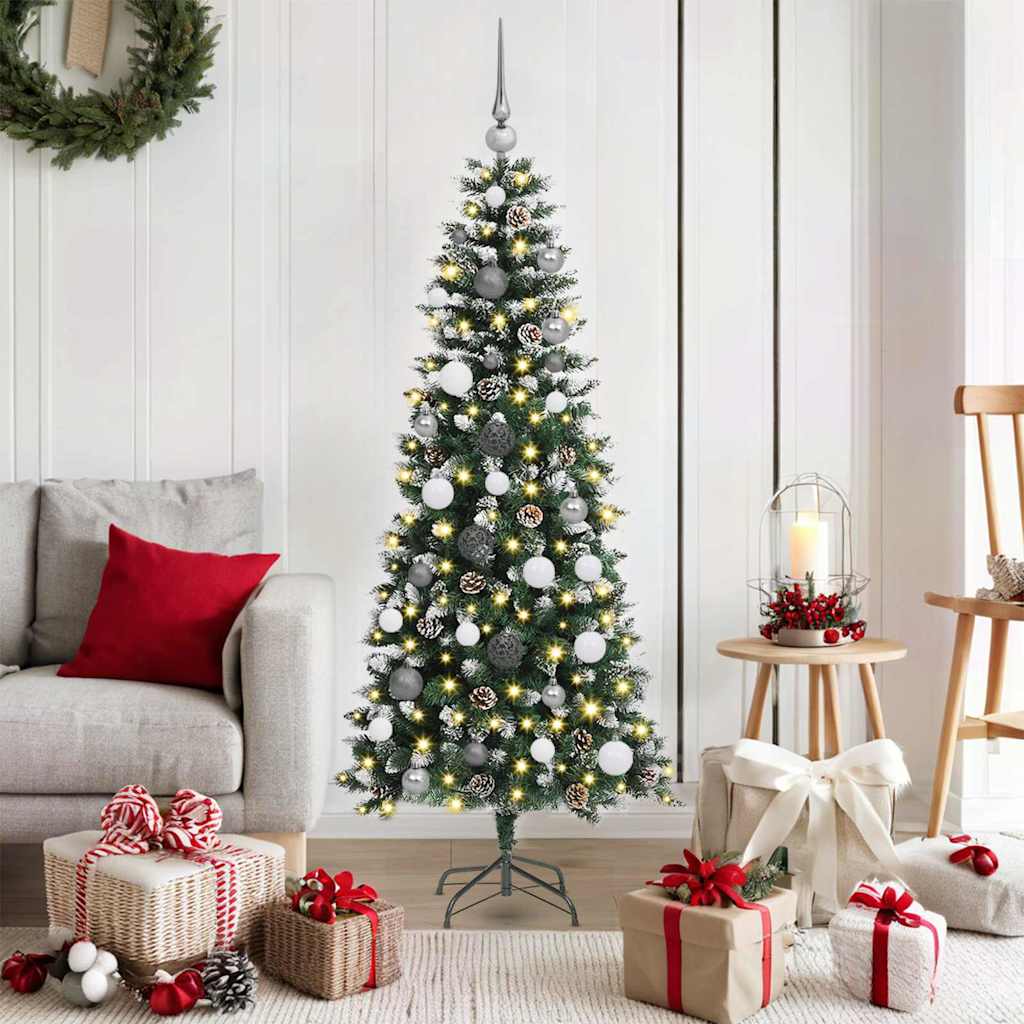 Artificial Christmas Tree With Stand Green Pvc